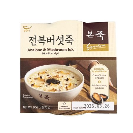 Abalone & Mushroom Juk (Rice Porridge) Bowl 270g