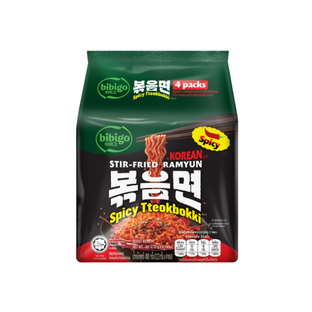 Bibigo Stir-Fried Ramyun - Spicy Tteokbokki 122g*4