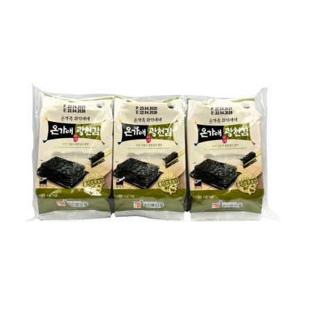 Ongaae Gwangcheon Seasoned Laver Sea Lettuce 4g*3
