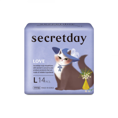 Secret Day Sanitary Pads Large 14pcs