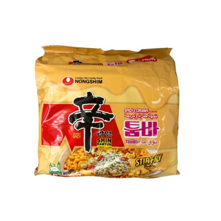Nongshim Shin Ramyun Stir Fry Toomba Spicy & Creamy 137g*5