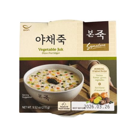 Vegetable Juk (Rice Porridge) Bowl 270g