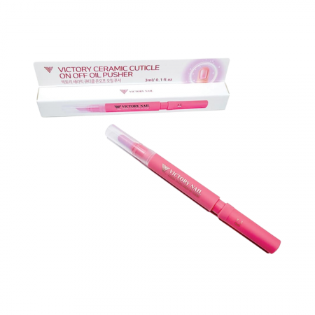 Victory Ceramic Cuticle On Off Oil Pusher - Pink